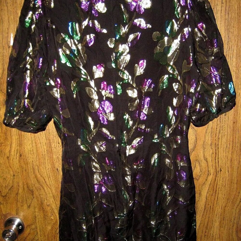 BA&SH NEW Anjy Metallic Floral Minidress OPEN Back BEAUTIFUL Size 2 Retail $250